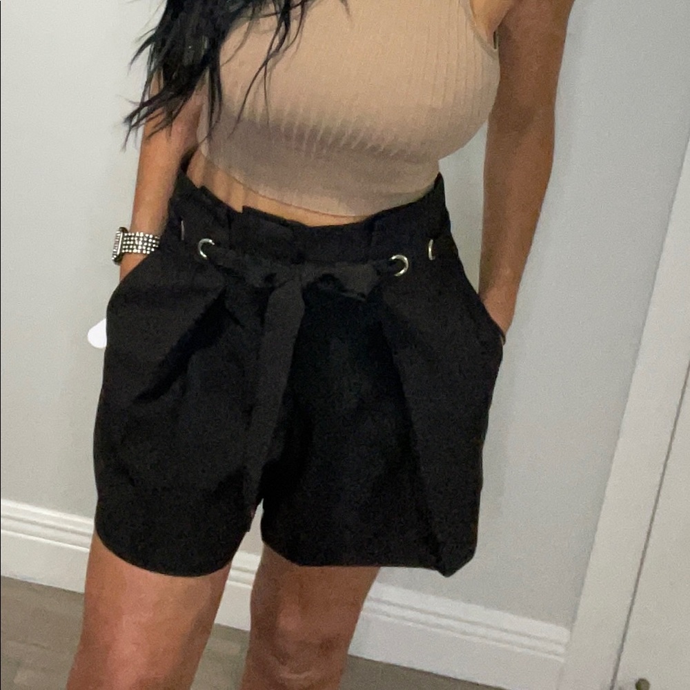 Black dressy shorts
